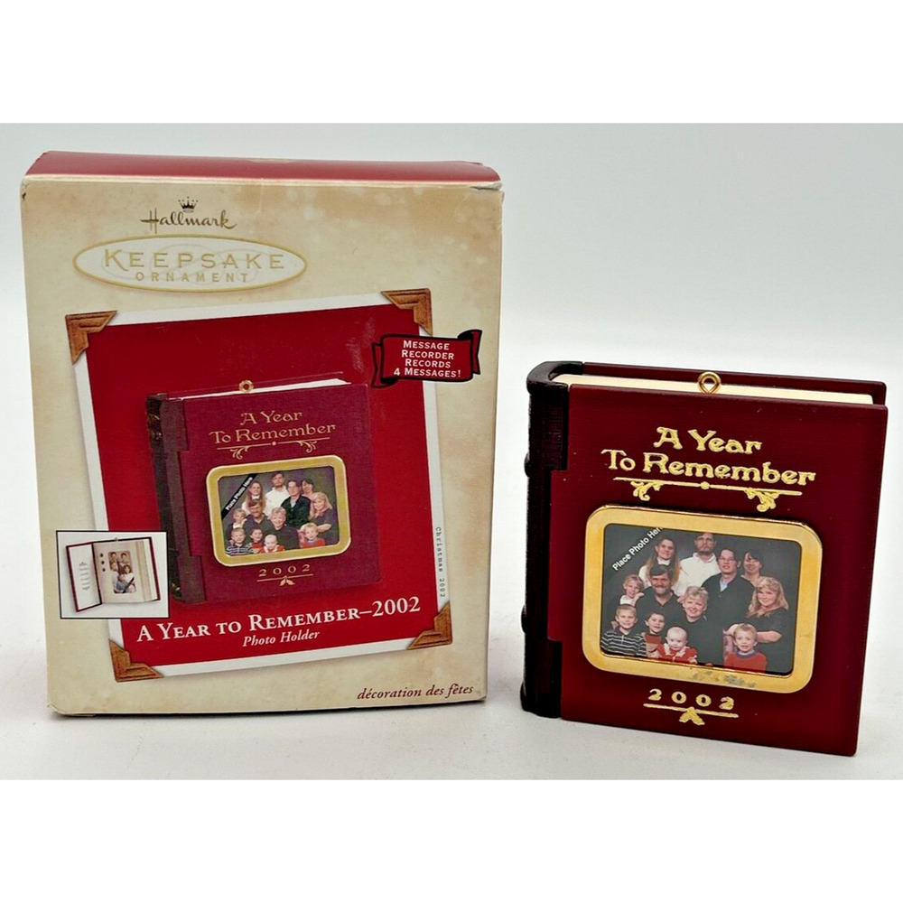 2002 Hallmark A Year To Remember Photo Holder Ornament‎ SKU U108